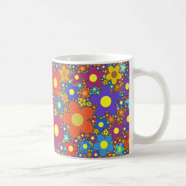 flowery coffee mug (Right)