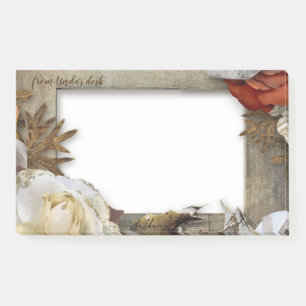 Flowery Floral Frame Extra Large Post-it Notes