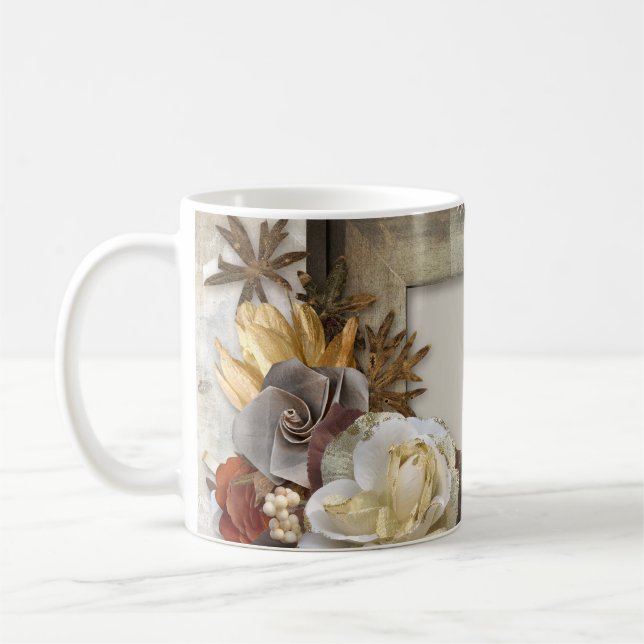 Flowery Floral Frame Mug (Left)