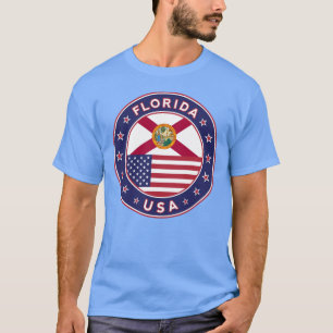 Flowery, Florida t-shirt, blue T-Shirt