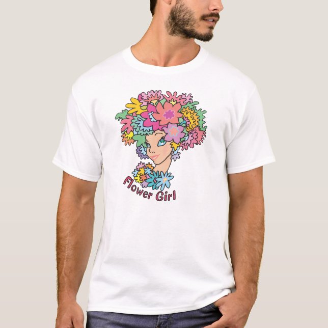 Flowery Flower Girl T-shirt (Front)
