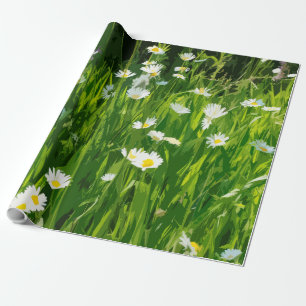 Flowery meadow wrapping paper