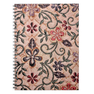 Flowery Oriental Rug Notebook