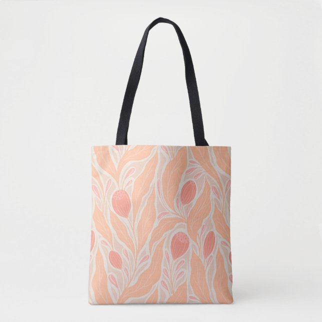 Flowery pattern tote bag (Front)
