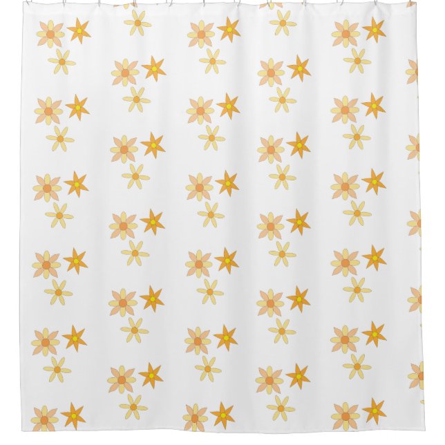 Flowery Shower Curtain (Front)