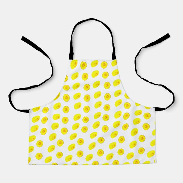Flowery Small Apron (All Over Print) (Front)