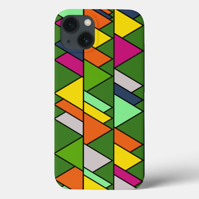 Flowery Triangles  Case-Mate iPhone Case (Back)