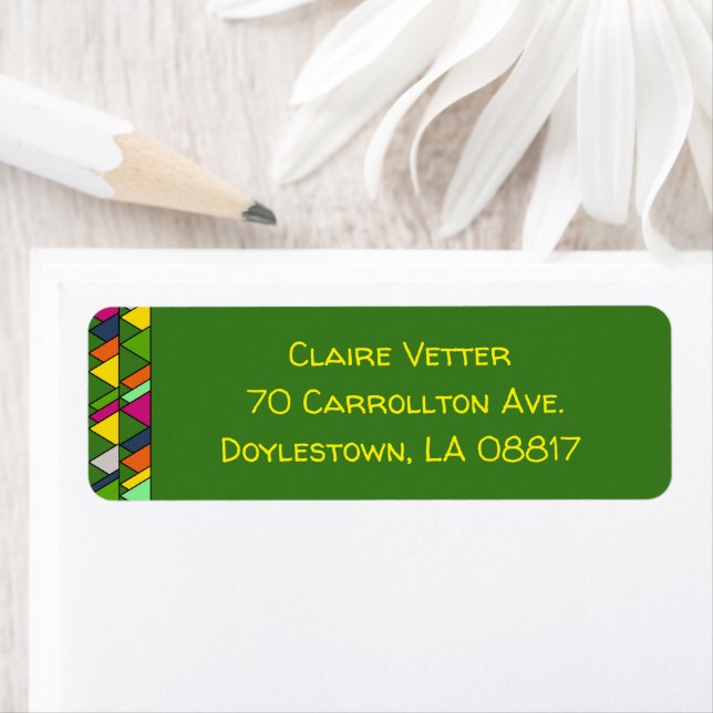 Flowery Triangles  Label (Insitu)