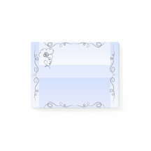 Flowing Beauty Periwinkle Sticky Notes