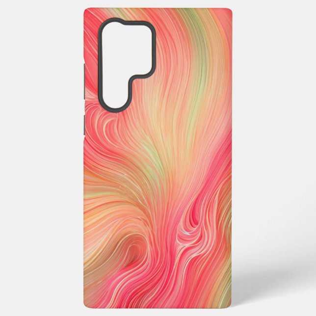 Flowing Color Harmony Abstract Strokes Phone Case (Back)