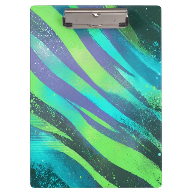 flowing color weightings in neon light clipboard (Front)