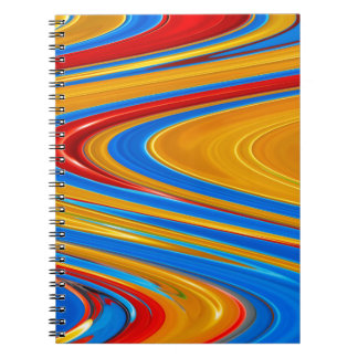 Flowing Colour Abstract Notebook