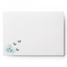"Flowing Colourful Watercolor Blue Flower Wedding 