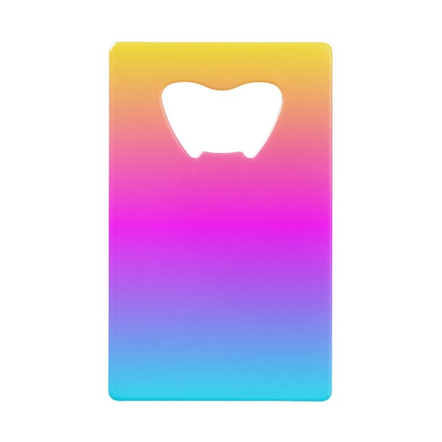 Flowing Colours Cheerful Colourful Essentials Credit Card Bottle Opener (Front)