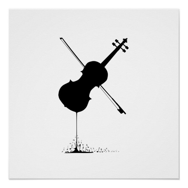 Flowing Fiddle Music Poster (Front)