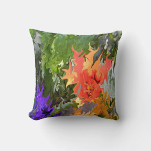 Flowing fleurs.... throw pillow