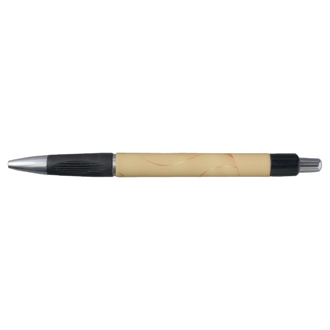 Flowing Gold Lines Luxury Abstract Background Art Pen (Front)