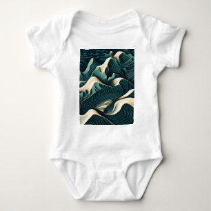 Flowing Harmony Baby Bodysuit