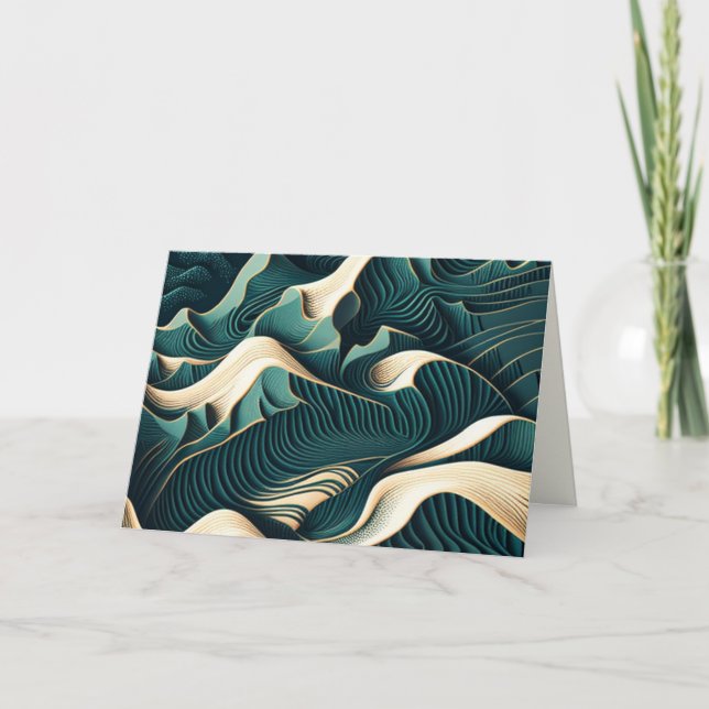 Flowing Harmony Invitation (Front)