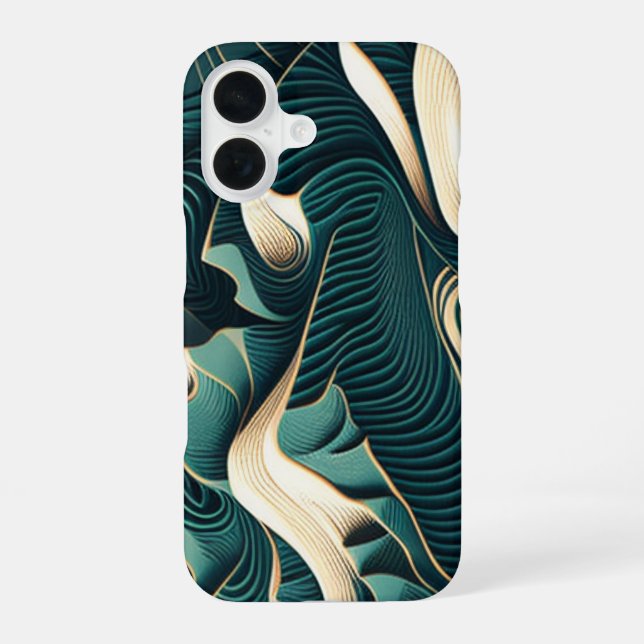Flowing Harmony iPhone 16 Case (Back)