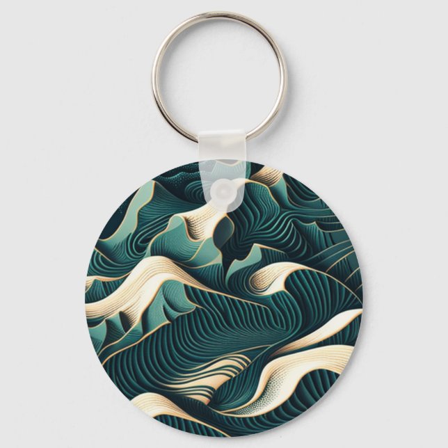 Flowing Harmony Keychain (Front)