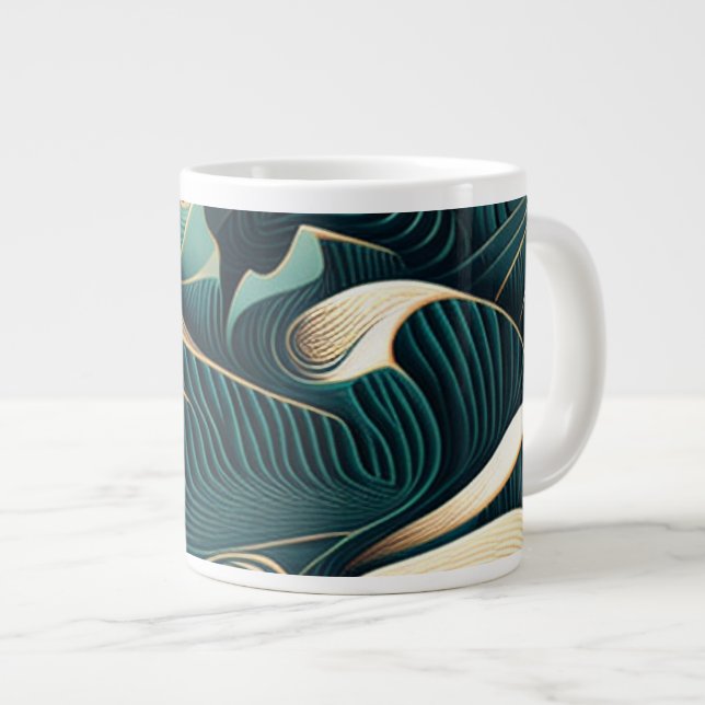 Flowing Harmony Large Coffee Mug (Front Right)