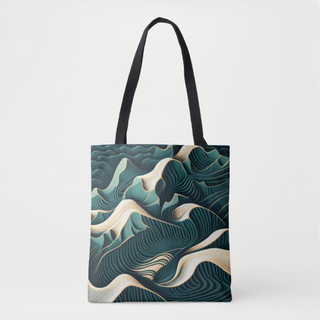 Flowing Harmony Tote Bag (Front)
