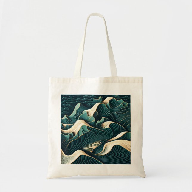 Flowing Harmony Tote Bag (Front)