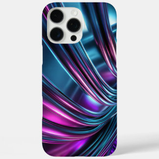 Flowing Metallic Waves iPhone 16 Pro Max Case