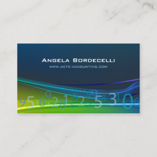 Flowing Numbers Accounting Business Card