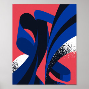 Flowing Ribbons Poster