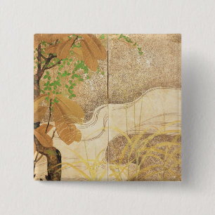 Flowing River 2 Inch Square Button