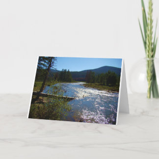 Flowing River Colorado Blank Card