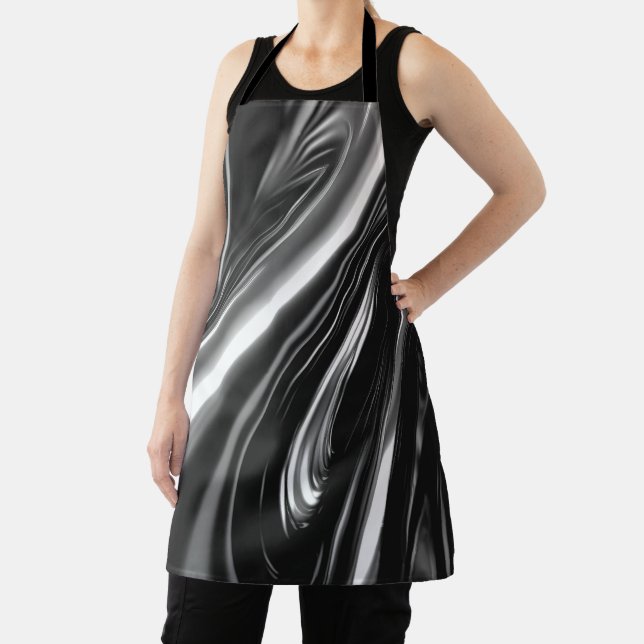 Flowing Silver Metal  Apron (Insitu)