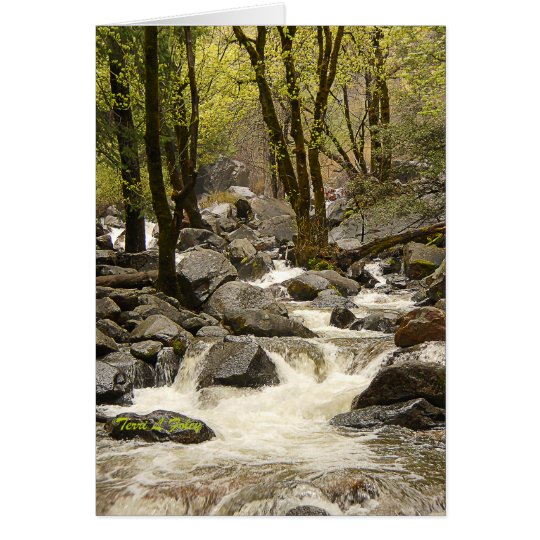 Flowing Stream - Yosemite National Park Card
