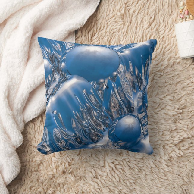 Flowing Symphony Throw Pillow (Blanket)