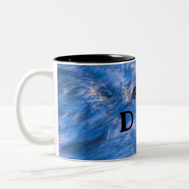 Flowing Water Two-Tone Coffee Mug (Left)