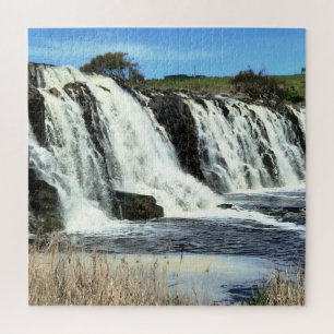 Flowing Waters of Hopkins Falls Jigsaw Puzzle