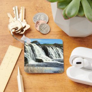 Flowing Waters of Hopkins Falls Keychain