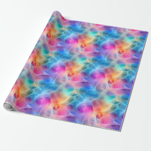 Flowy Rainbow Abstract Wrapping Paper