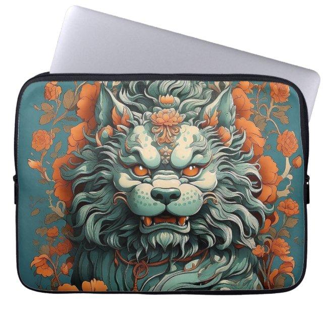 Flu Lion of Wisdom Electronics Bag (Front)