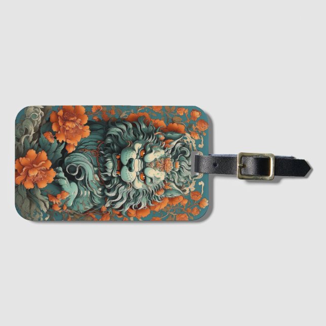Flu Lion of Wisdom Luggage Tag (Front Horizontal)