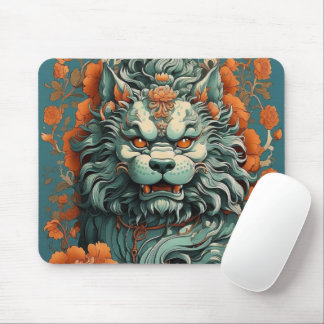 Flu Lion of Wisdom  Mouse Pad