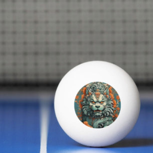 Flu Lion of Wisdom Ping Pong Ball