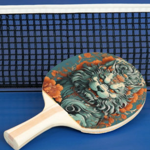 Flu Lion of Wisdom Ping Pong Paddle