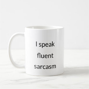 Fluent en sarcasme - Mug de personnalité audacieus