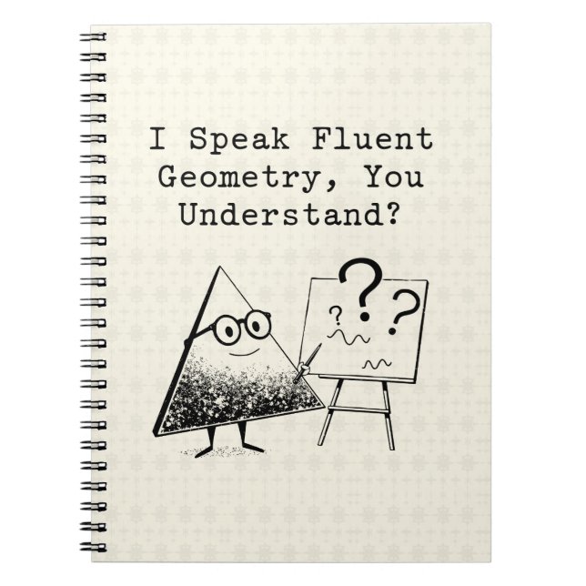 Fluent Geometry Speaker Math Wizard Smart Design Notebook (Front)