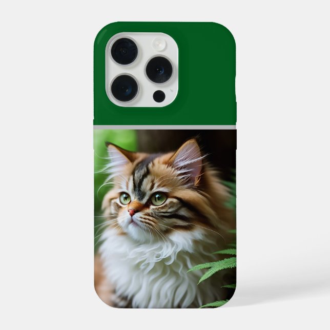 "Fluff and Cuddles: The Chubby Persian Cat" iPhone Case (Back)