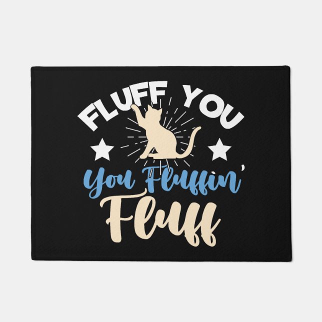 fluff cats doormat (Front)