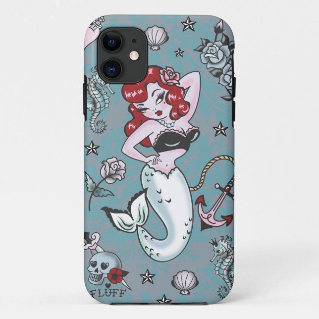 Fluff Molly Mermaid Iphone 5 coque (Dos)